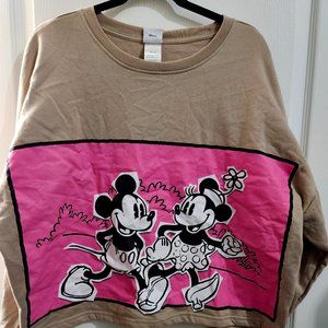 Disney Mikey & Minnie crop sweatshirt NWT- Size 1XL